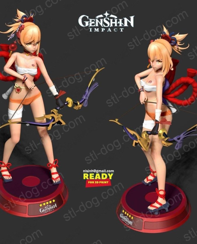 长野原宵宫 原神 (Yoimiya) 3D打印图纸